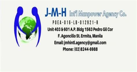 j-m-h international manpower agency co|J.